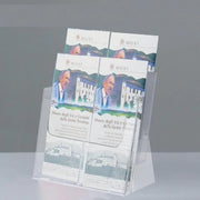Porta depliant in plexi 4 tasche 1/3 A4