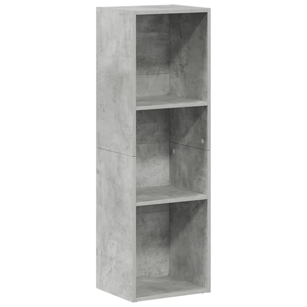 Libreria/Mobile TV Grigio Cemento 36x30x114cm Legno Multistrato 800139