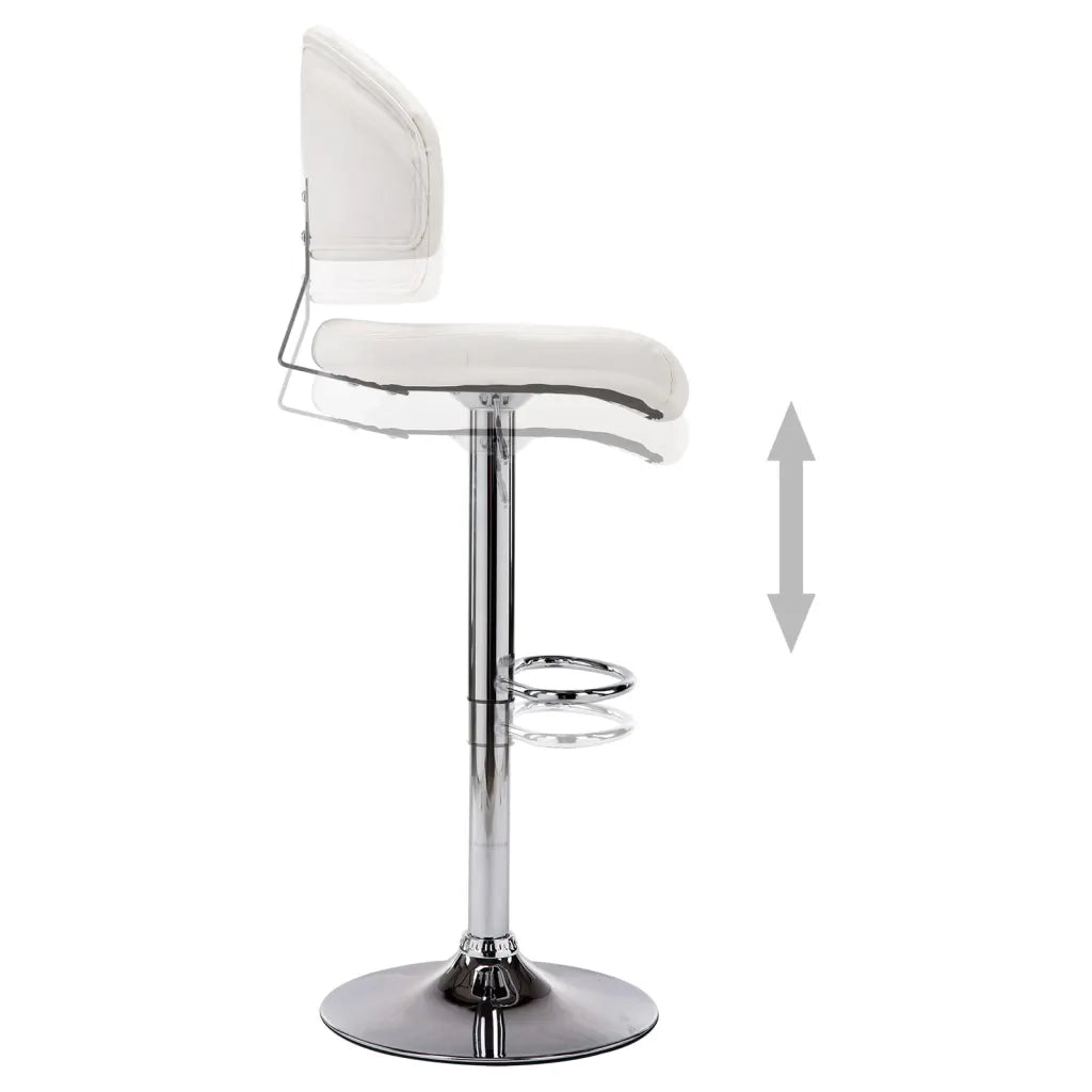 Sgabello da Bar Bianco in Similpelle 249647
