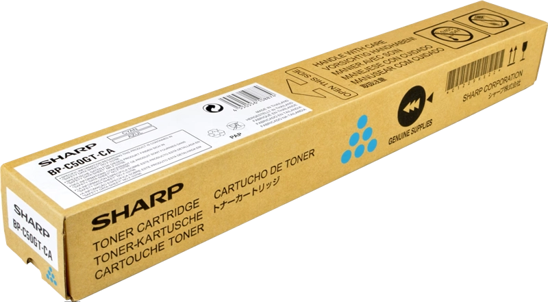 ORIGINAL Sharp toner ciano BP-C50GTCA BPC50GTCA ~8000 Seiten