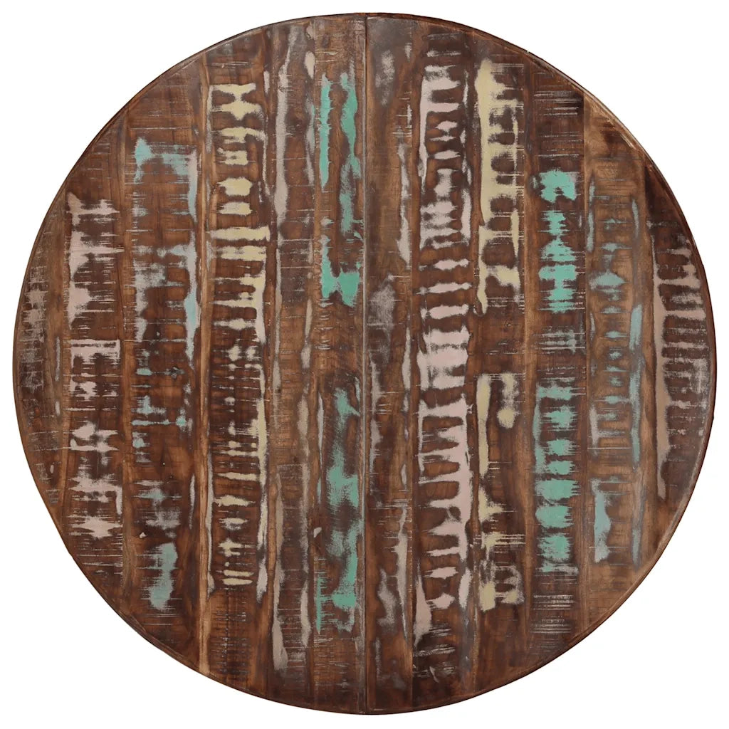 Tavolo da Pranzo | Tavolo da cucina ?110x78cm Legno Massello di Recupero e Acciaio