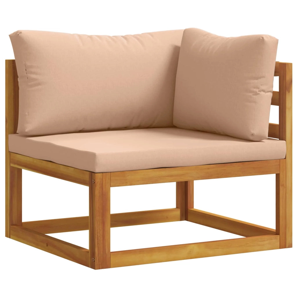 Set Salotto da Giardino Componibile 9 Pezzi Naturale 3417287