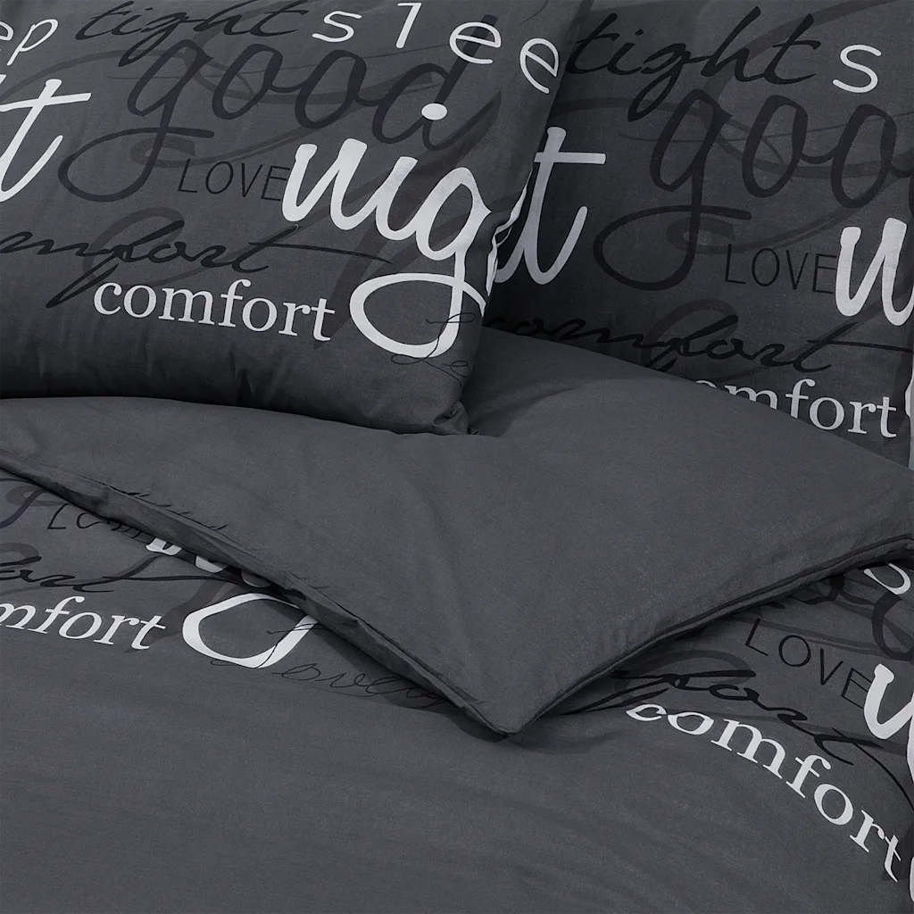 Set Copripiumino Nero 200x200 cm in Cotone CFW2953189