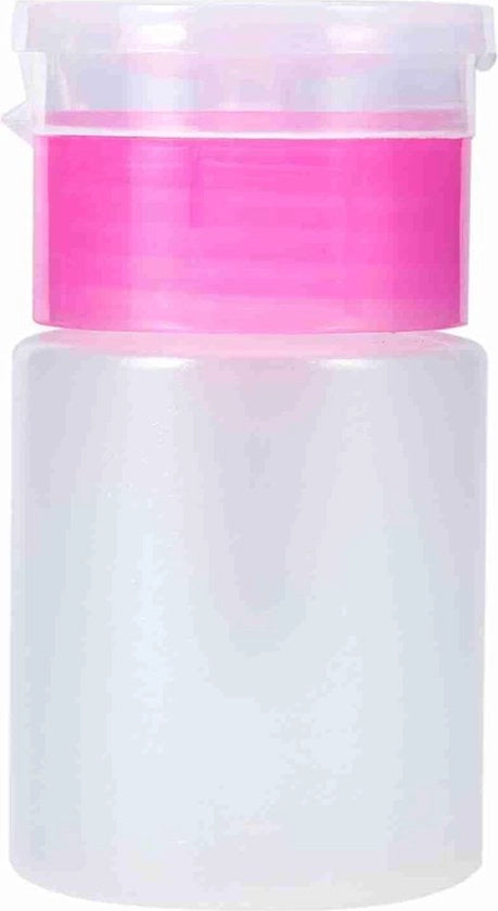 Spruzzatore in plastica da 60 ml per rimuovere vernice per unghie per arte delle unghie - Rosa.