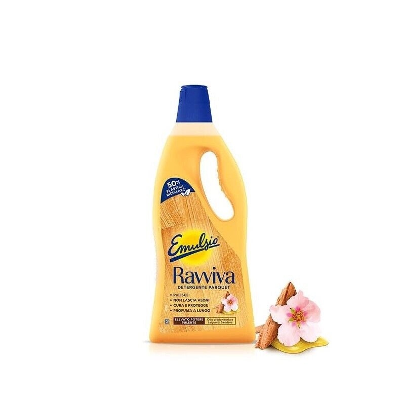 SET 12 EMULSIO PAVIMENTO LIQUIDO 1LT RAVVIVA PARQUET