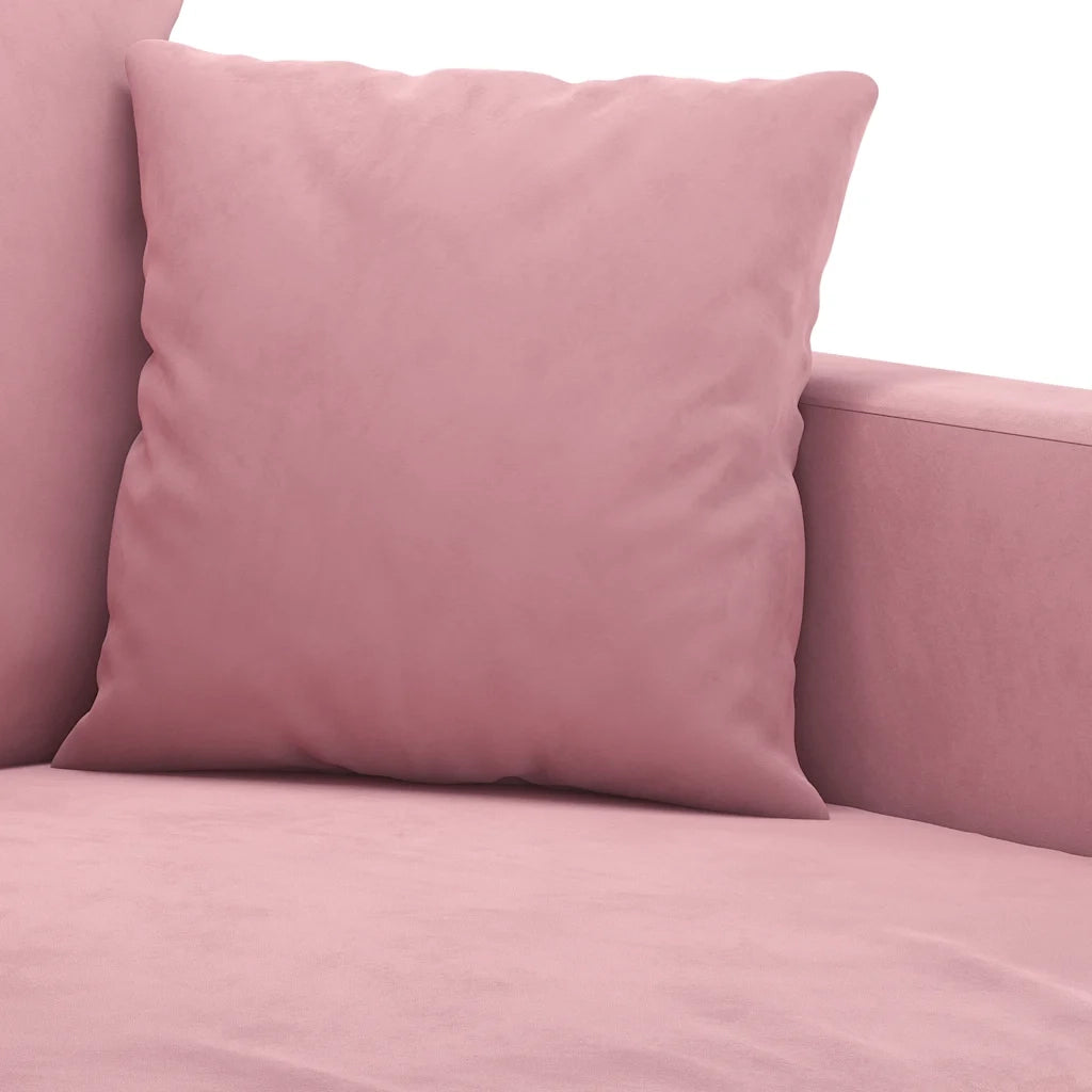 Divano | Divano da soggiorno | Sofa a 2 Posti Rosa 120 cm in Velluto
