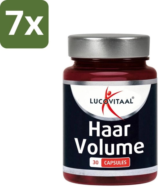7 x Supplemento per Crescita Capelli - Volume Capelli - 30 Capsule - Crescita Capelli - Volume Capelli - Potenza Capelli - Pigmentazione Capelli - Protezione Capelli