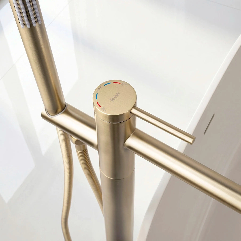 Rubinetto Indipendente Rea Clif Brush Gold