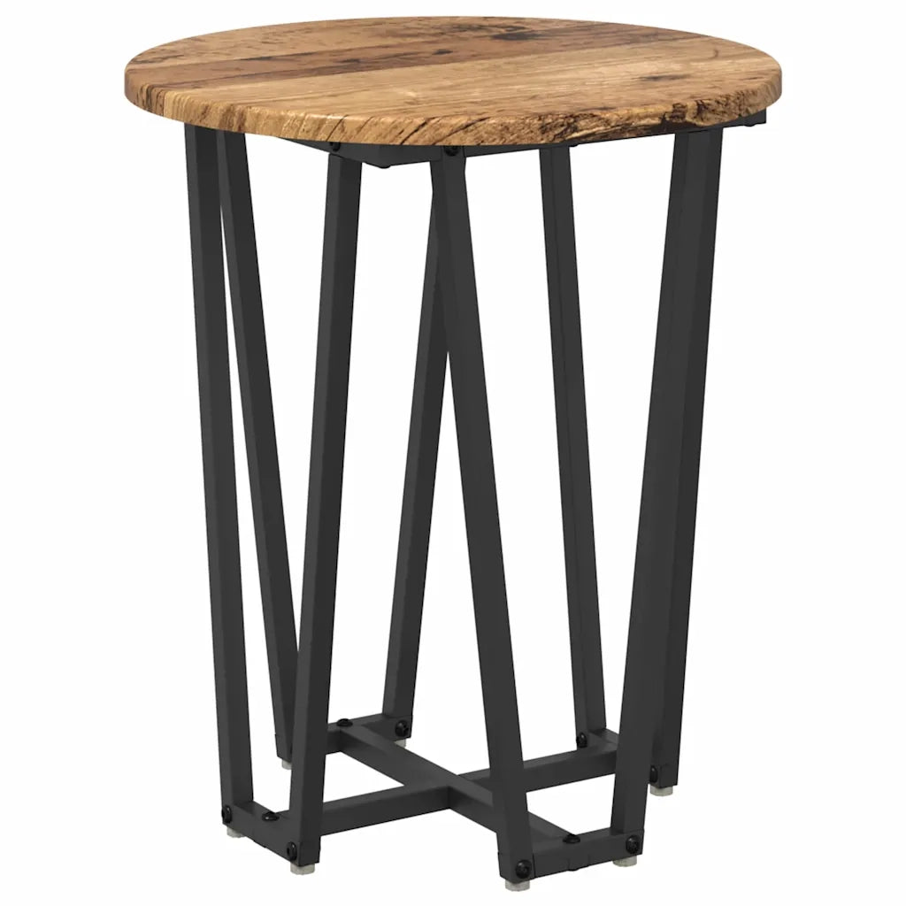 Set tavolini 2 pz | Tavolo laterale Legno Antico e Nero