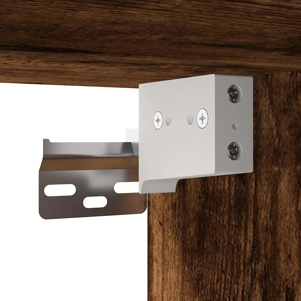 Armadietto a Muro | Mobile a Parete Rovere Fumo 100x36,5x35 cm in Legno Multistrato