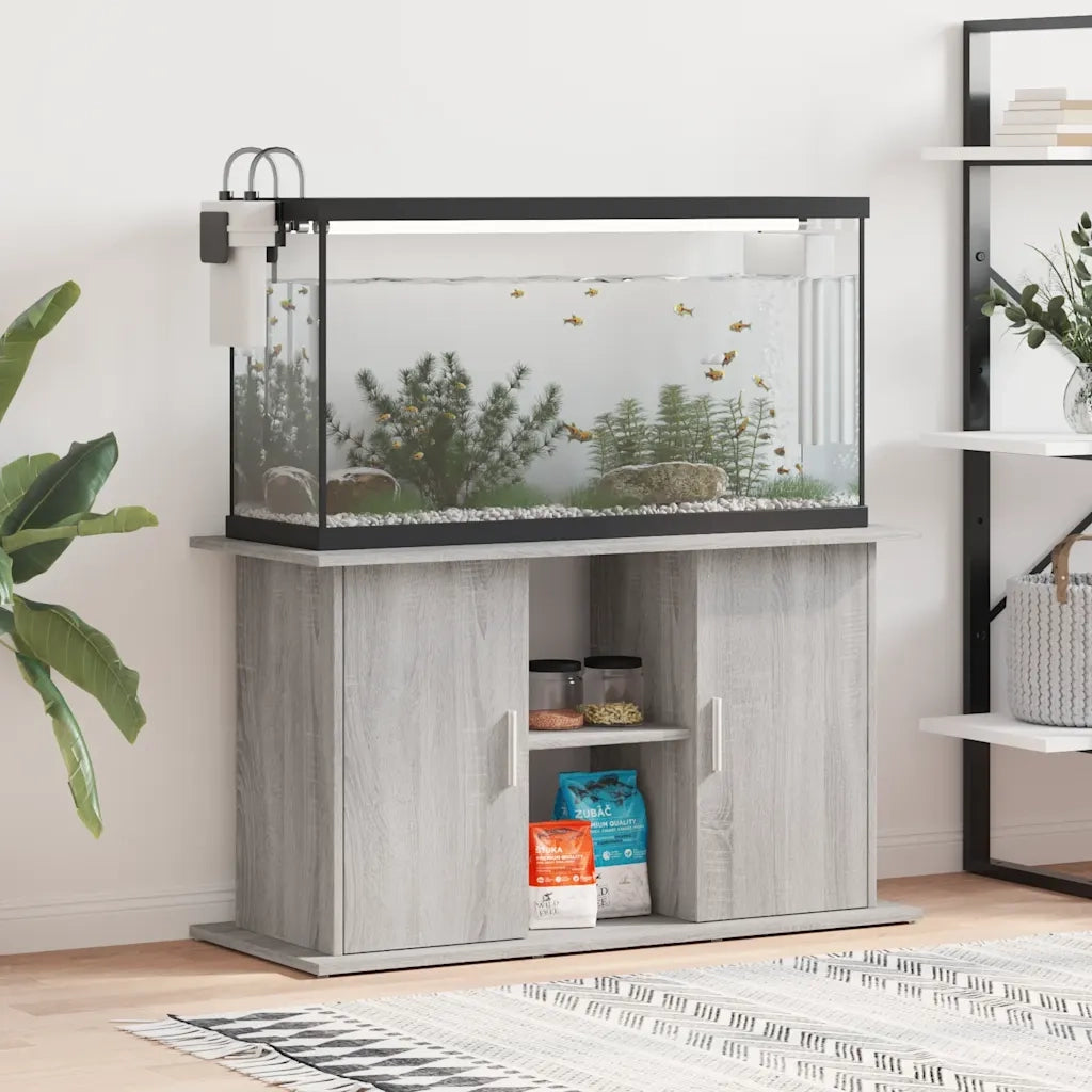 Supporto Acquario 101x41x58 cm Legno Multistrato Grigio Sonoma CFW3339856
