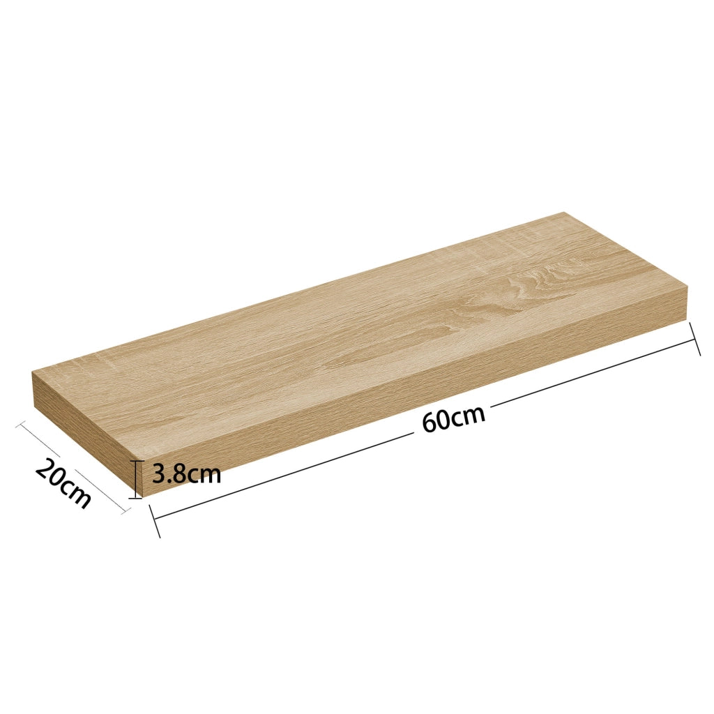 Mensola da parete Valora 60 cm - Design galleggiante in rovere Sonoma