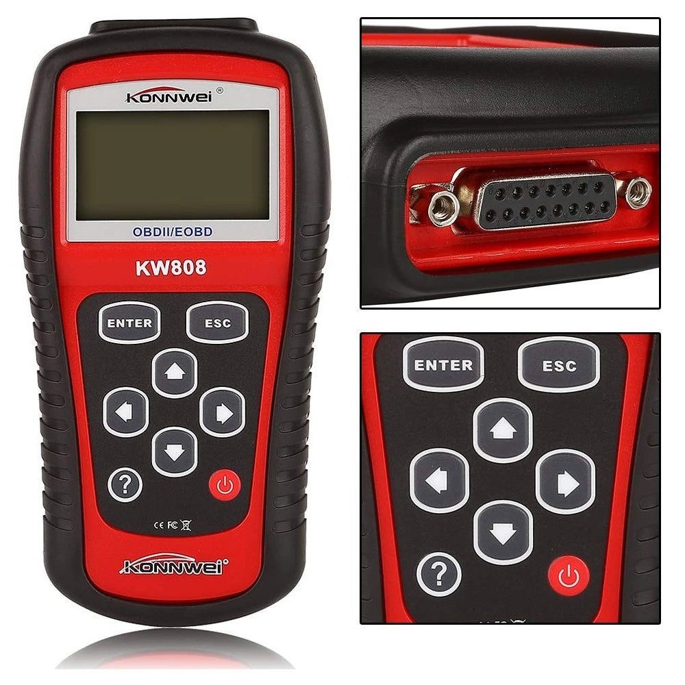 Trade Shop - Tester Obd Obd2 Obdiieobd Pcm Lettore Codice Codici Diagnosi Errori Auto Kw808 -