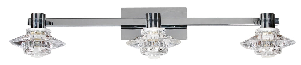 Applique decorativa Rastek 3 luci G9 cromata Candellux