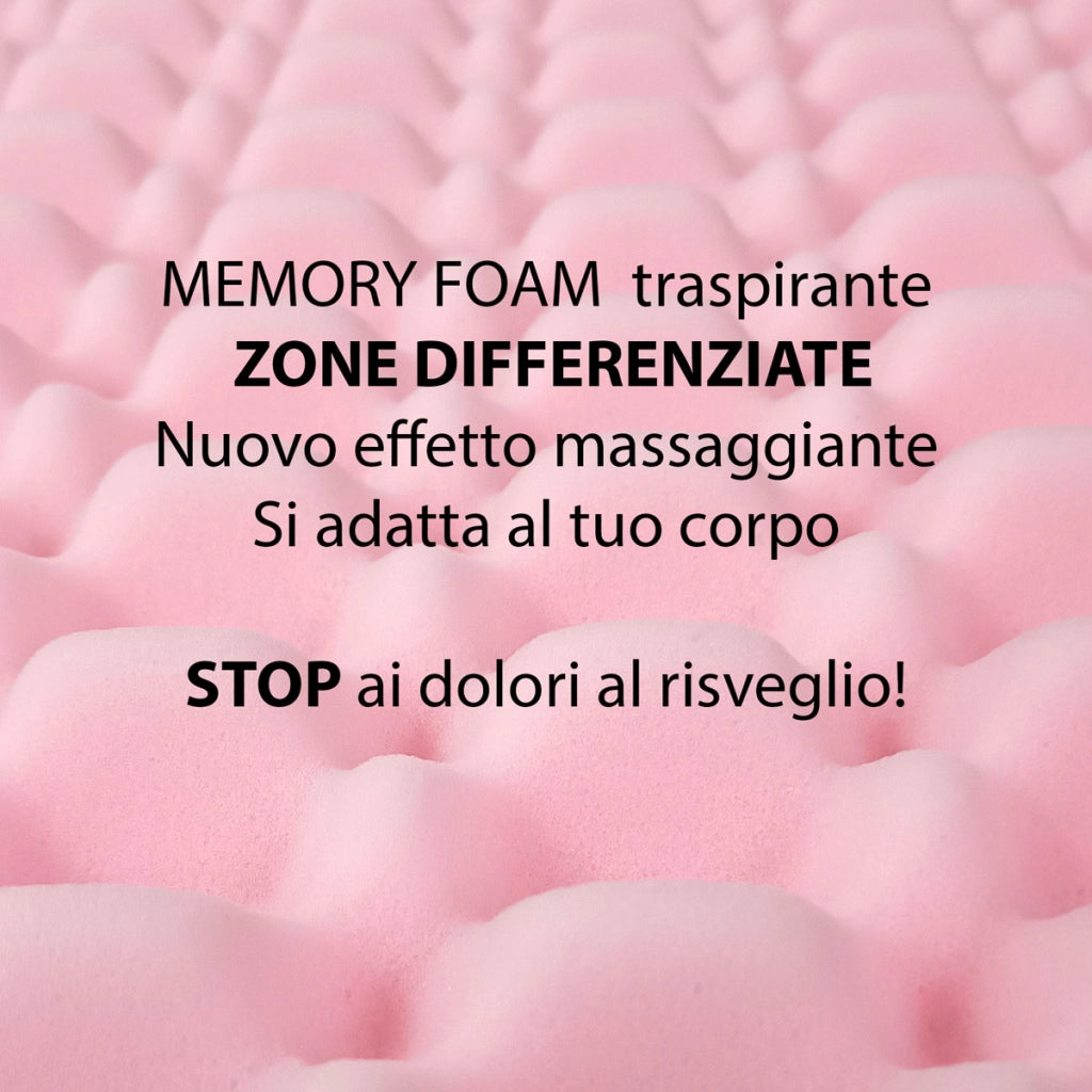 Topper MEMORY + Topper RIGIDO ORTOPEDICO ALTO 8 cm | TOPPER MEMORY e RIGIDO Piazza e mezzo 130X195 Cm | Materasso con tessuto SFODERABILE | Topper doppia rigiditï¿½ - MOD. OPTIMA H8