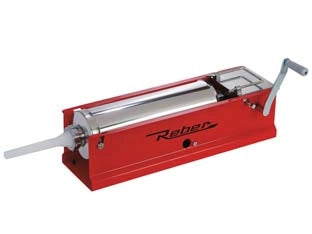 INSACCATRICE CON CILINDRO INOX A 2 VELOCITA'  capacitÃE lt.6,8, Kg.15,  cm.70X22X22 (8951N)    REBER