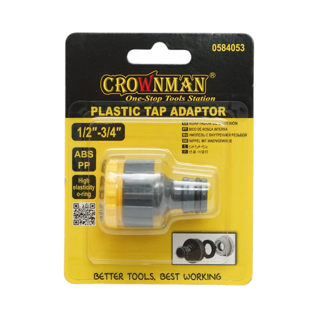 Adattatore per rubinetto da giardino Crownman 1/2-3/4