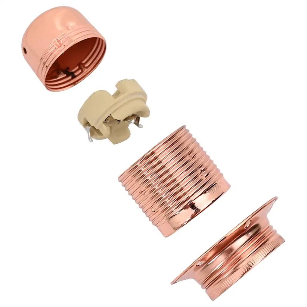 Portalampada 2 pz Oro Rosa E27 4106521