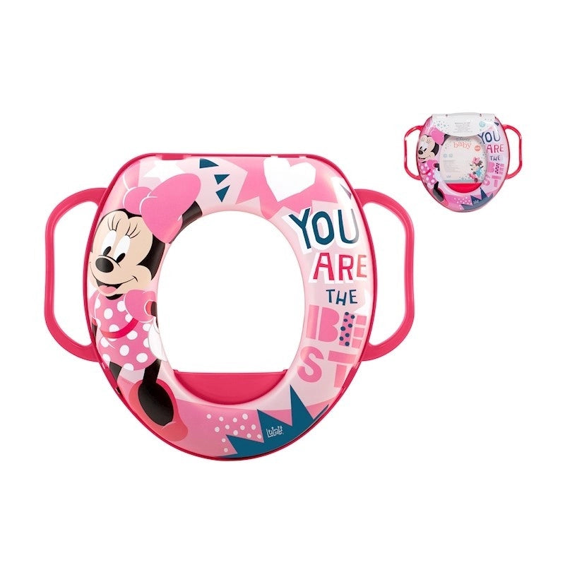 Riduttore per WC Disney Minnie Icon con maniglie imbottito BPA Free +24 Mesi