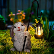 Decorazione solare per giardino con coniglio - unica decorazione per giardino per mamma - illuminazione esterna