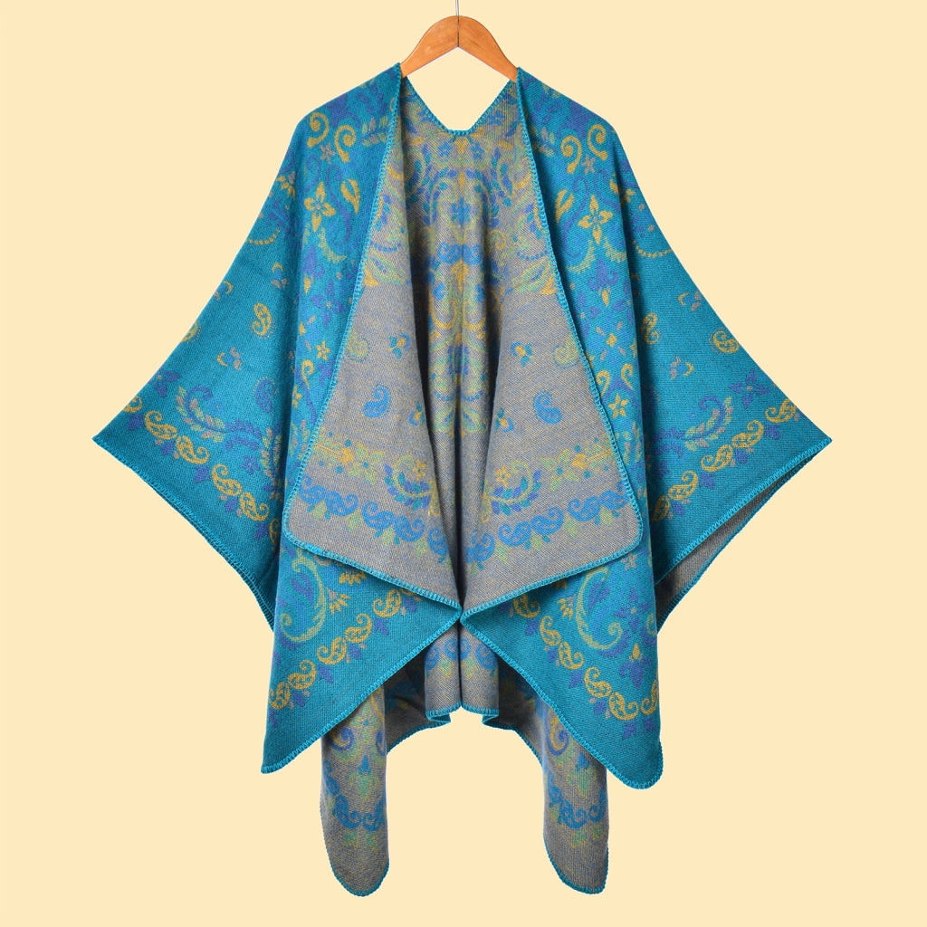 Sciarpa da donna vintage in jacquard con stampa leopardata