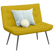 Panca Gialla 110x74x84 cm in Velluto 4012343