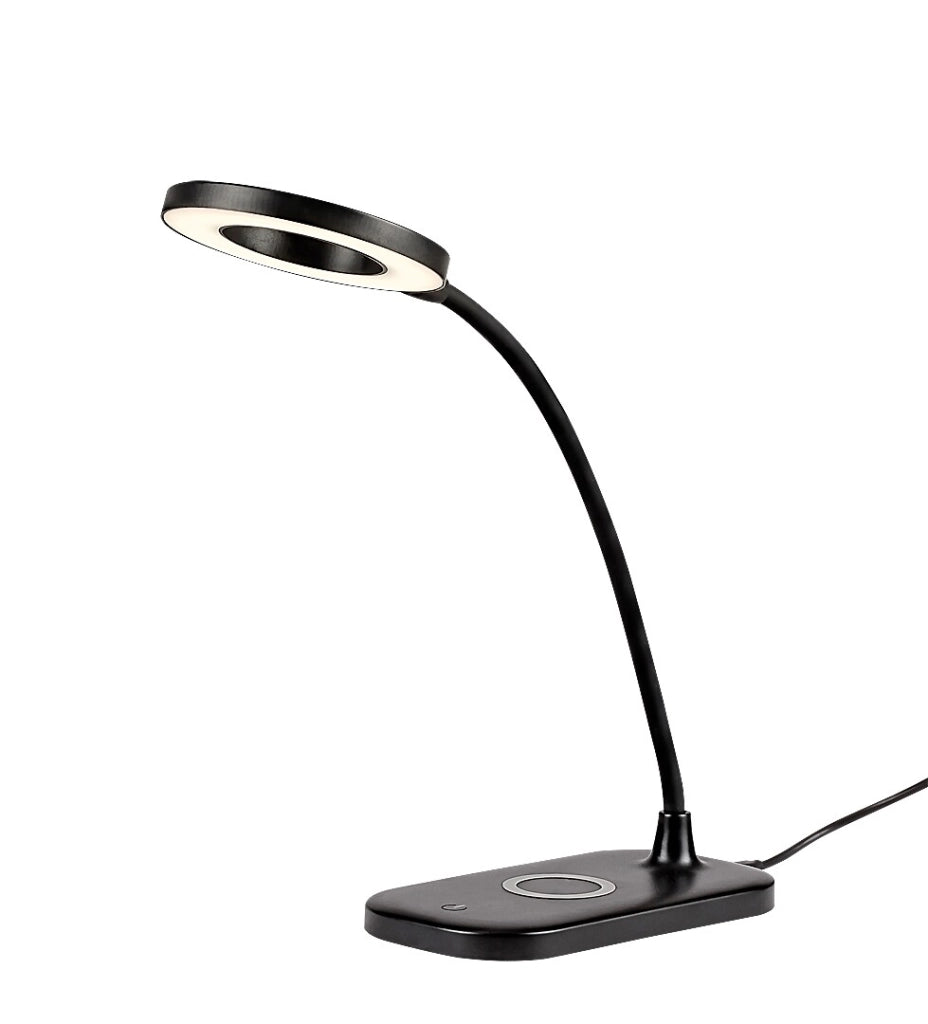 Lampada da scrivania LED nera 5W dimmer Hardin Rabalux