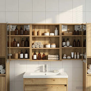 Set di Armadi da Bagno con lo scaffale 3 pcs 100 x 10,5 x 50 cm 3403687
