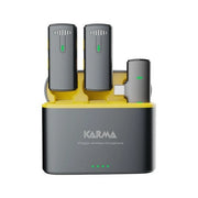 Kit microfoni karma 32171 vlogger plus black e yellow