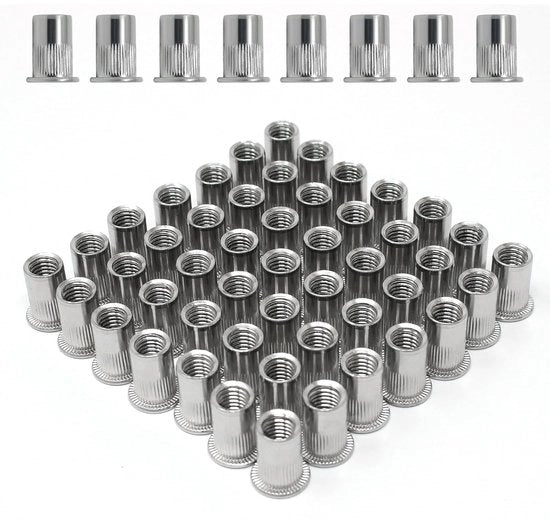 Viti a blindo M6 - Acciaio inossidabile - Set da 120 pezzi