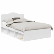 Letto matrimoniale | Letto per adulti | Struttura del letto Bianco 120 x 200 cm Pino massello
