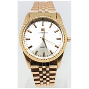 Trade Shop - Orologio Polso Ik Collection Uomo Donna Analogico Quarzo Rosa Quadrante Silver -