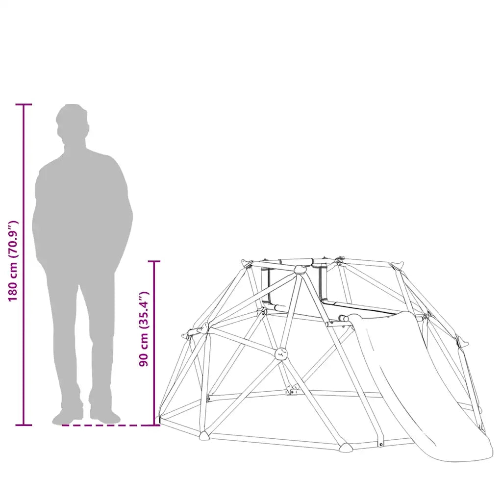 Dome da Arrampicata Blu Acciaio CFW1387609