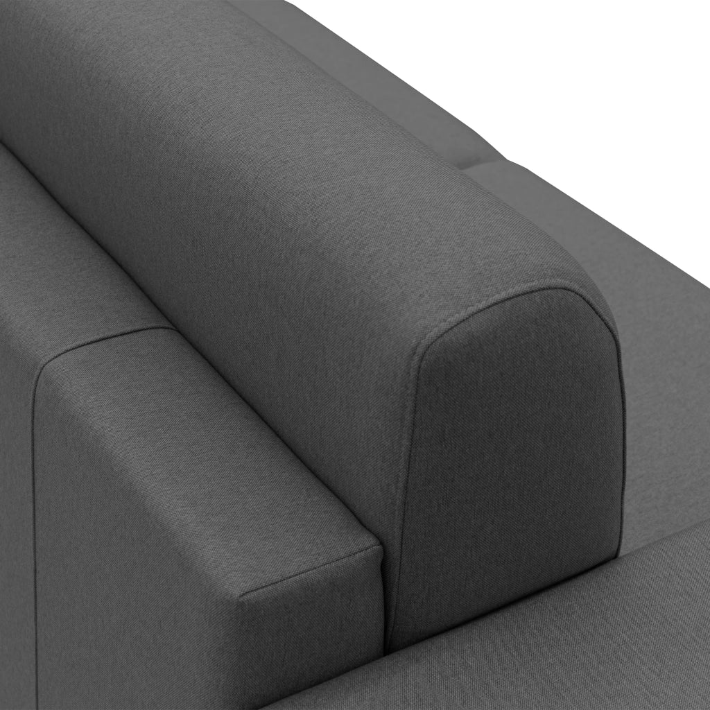 Chris Divano letto angolare 5 posti in tessuto impermeabile T13 268 cm Destro (mat 140x197) antracite