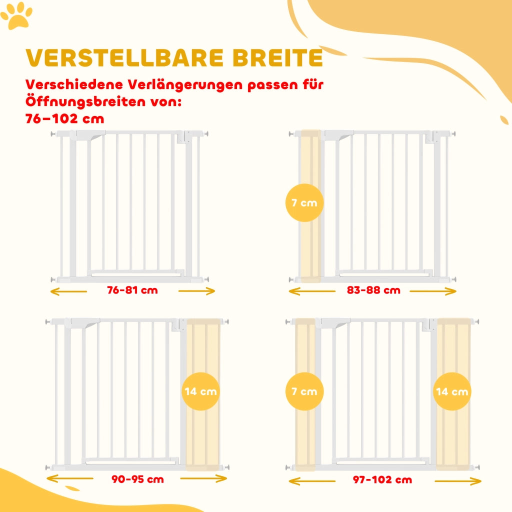 Cancello di sicurezza per scale bambini ¨C Minimal ¨C 76x76 cm bianco