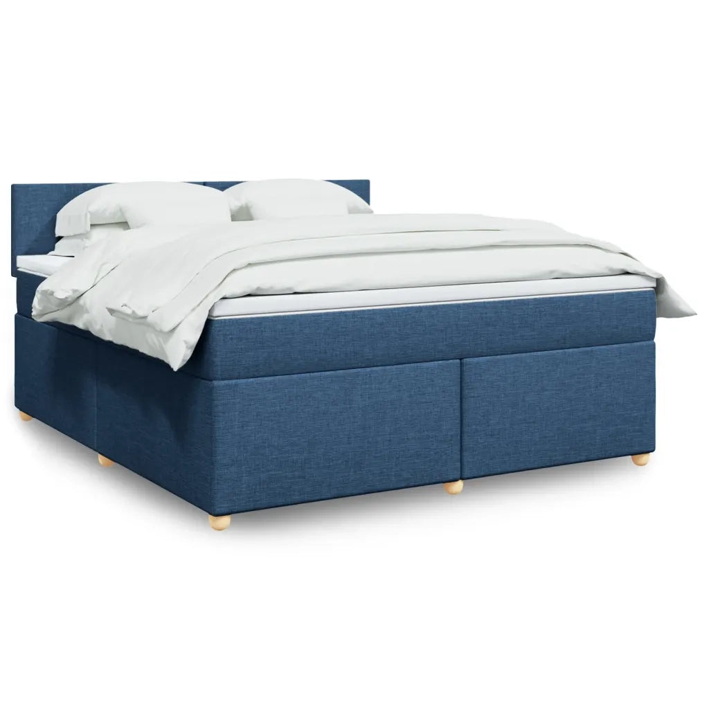 Giroletto a Molle con Materasso Blu 180x200 cm in Tessuto 3289058