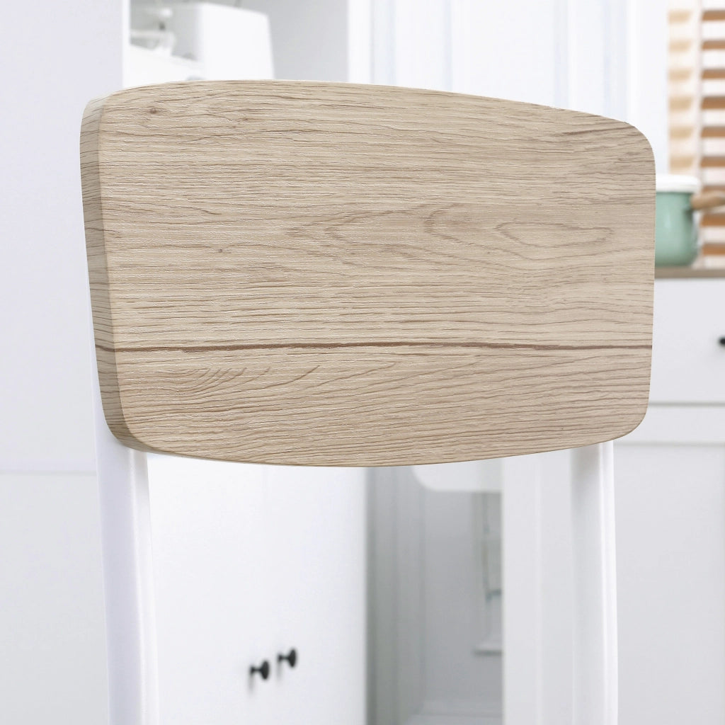 Set tavolo pranzo quadrato 2 sedie ¨C Xylo ¨C MDF bianco telaio metallo 3 pezzi
