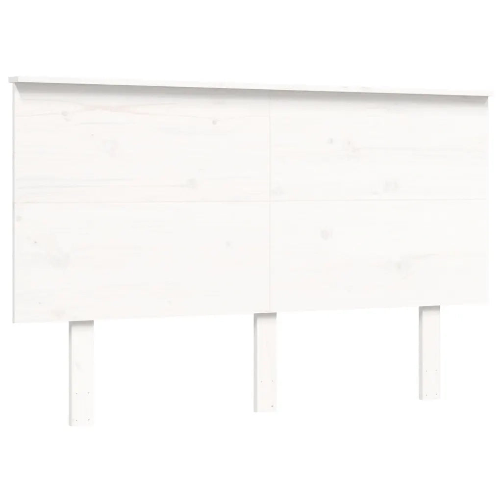 Letto per Anziani-Struttura Letto per Anziani  Bianco Testiera Small Double Legno Massello 177031