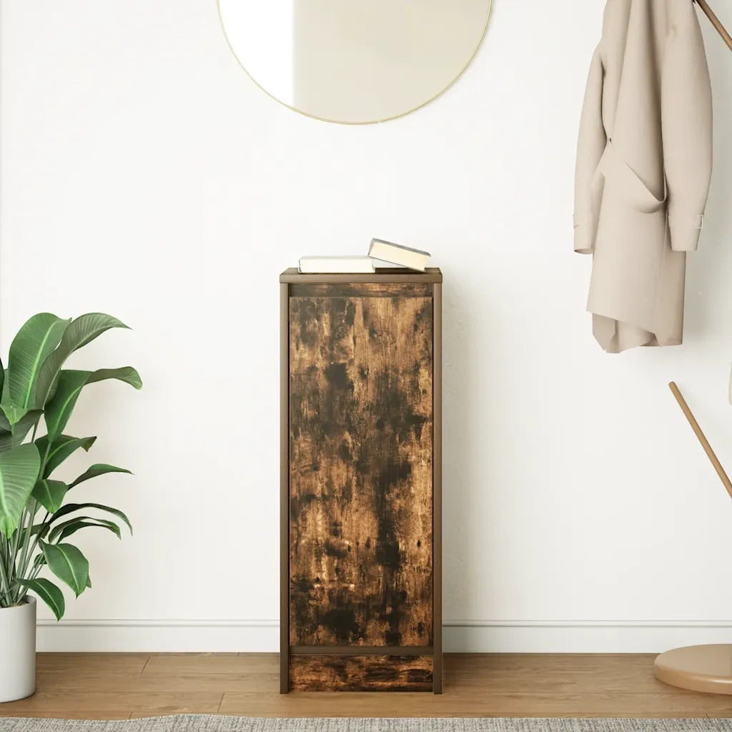 Credenza | Madia | Buffet da pranzo | Armadio da pranzo Rovere Fumo 29,5x34x76 cm in Legno Multistrato