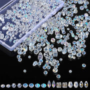 Facette di vetro in acciaio inossidabile - 600 pezzi - Collane per DIY - Collane da bracciale - Orecchini - Collane con cristallo - Collane lucide - Decorazione per la casa - Portachiavi.