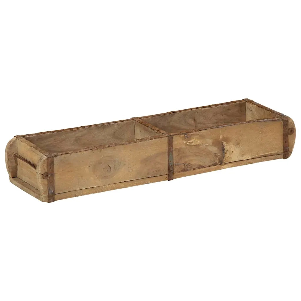 Vassoio 4 pcs Marrone 57 x 15 x 9 cm Legno Recuperato Massello 4019611