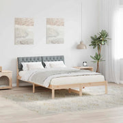 Struttura del Letto Marrone e grigio chiaro 150 x 200 cm 878599