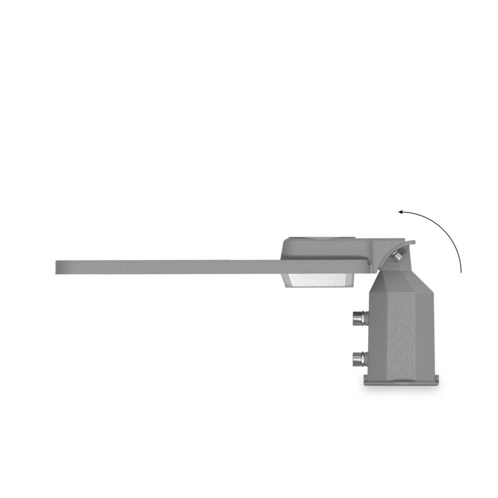 Lampione LED moderno 50W 5500lm IP65 grigio Videx