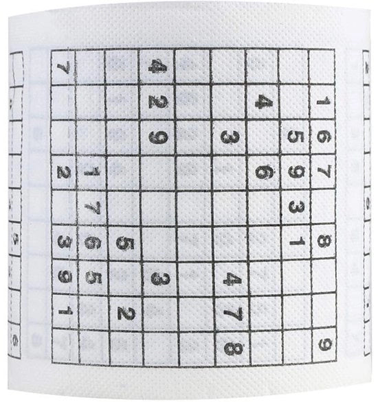 Toilette Pulp Grasso Sudoku - 1 Rolo - Pulizia Comoda - Senza Odore - Delicato e Flessibile