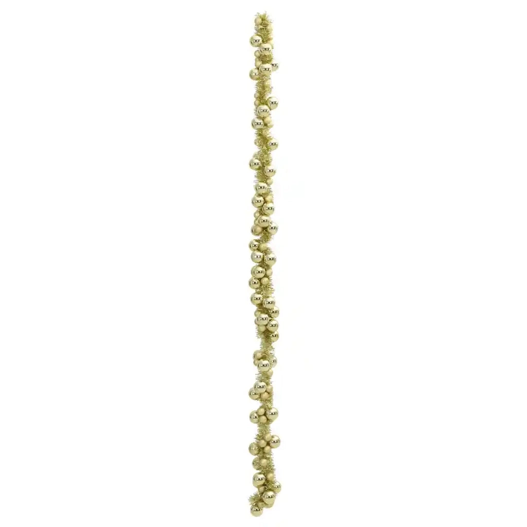 Ghirlanda di Palline di Natale Oro 186 cm Polistirolo CFW7176380
