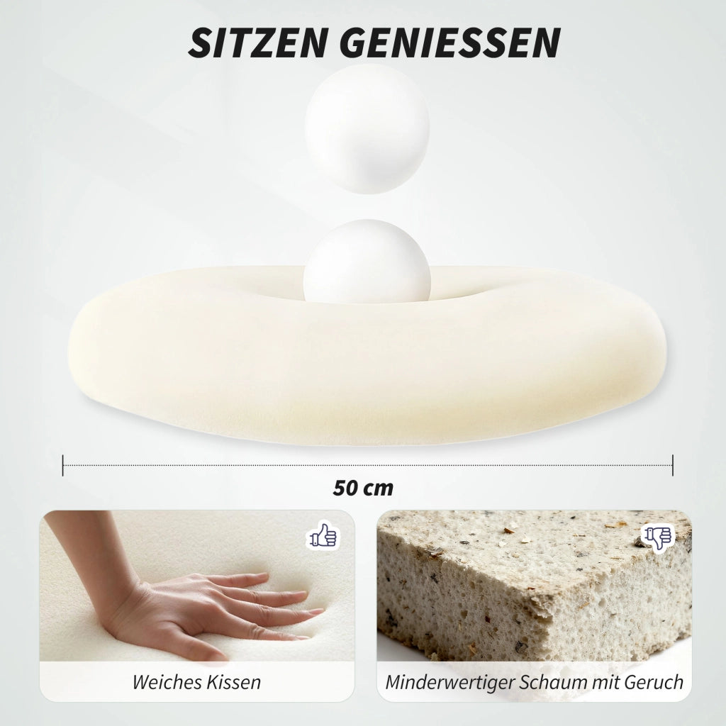 Sedia da ufficio ergonomica con schienale in rete e braccioli 3D ¨C zephmum ¨C Nero
