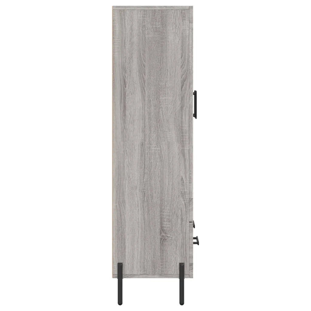 Credenza | Madia | Buffet da pranzo | Armadio da pranzo Grigio Sonoma 69,5x31x115 cm in Legno Multistrato