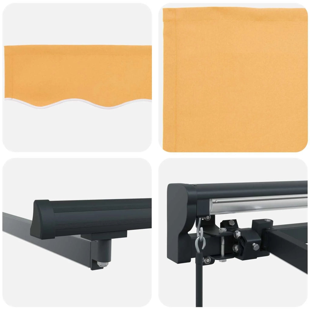 Cornice per Tenda Manuale con LED Sabbia 3,5 x 2,5 m 3426004