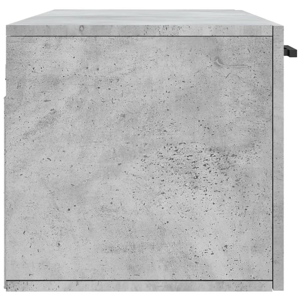Armadietto a Muro | Mobile a Parete Grigio Cemento 100x36,5x35 cm Legno Multistrato
