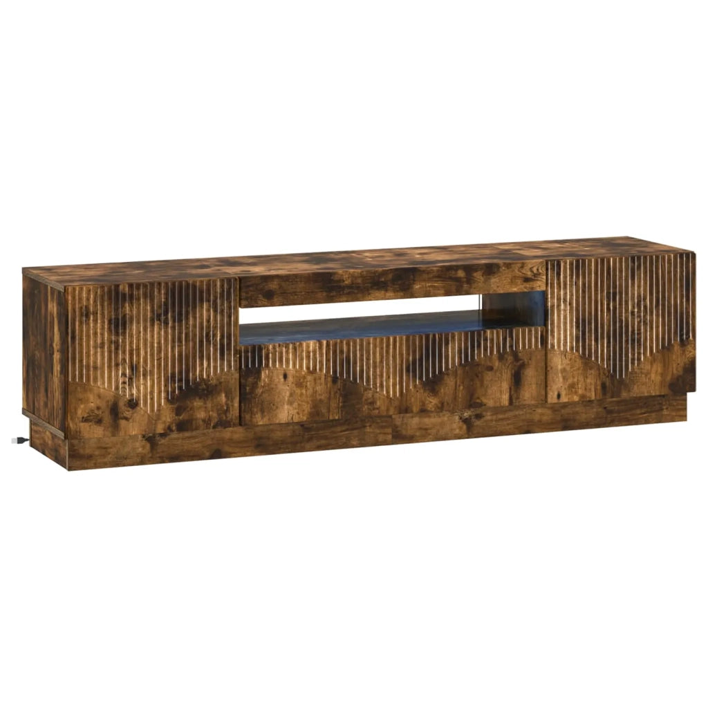 Mobile TV LED Rovere Fumo Legno ingegnerizzato 897350